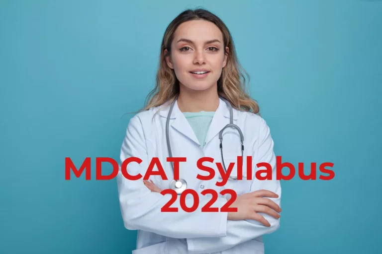 MDCAT Syllabus 2022
